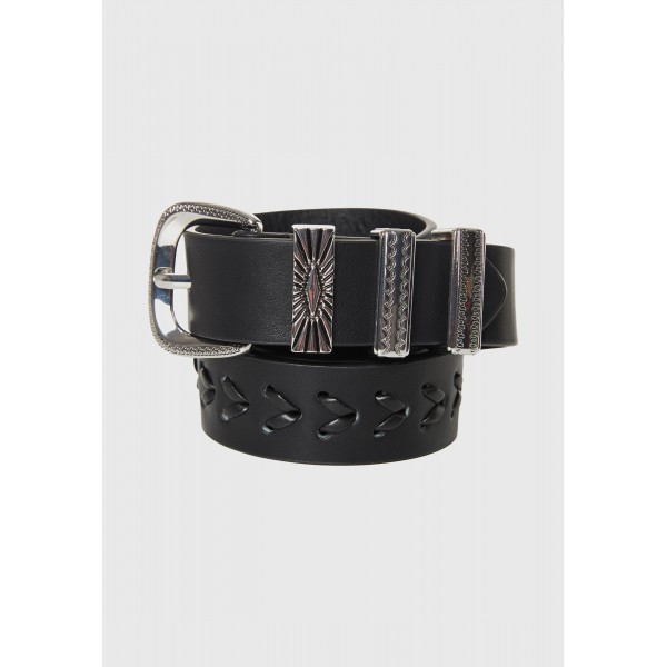 Funky Buddha Ζώνη Casual (FBL012-406-10-BLACK)