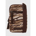 Funky Buddha Animal Print Τσαντάκι Χιαστί - Ώμου (FBL012-419-10-CAMEL)