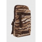 Funky Buddha Animal Print Τσαντάκι Χιαστί - Ώμου (FBL012-419-10-CAMEL)