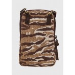 Funky Buddha Animal Print Τσαντάκι Χιαστί - Ώμου (FBL012-419-10-CAMEL)