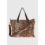 Funky Buddha Animal Print Τσάντα Ωμου - Χειρός Fashion (FBL012-420-10-CAMEL)