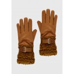 Funky Buddha Γυναικεία Γάντια Καφέ
