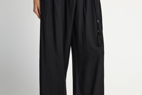 Funky Buddha Viscose Παντελόνα Γυναικεία (FBL013-100-02-BLACK)