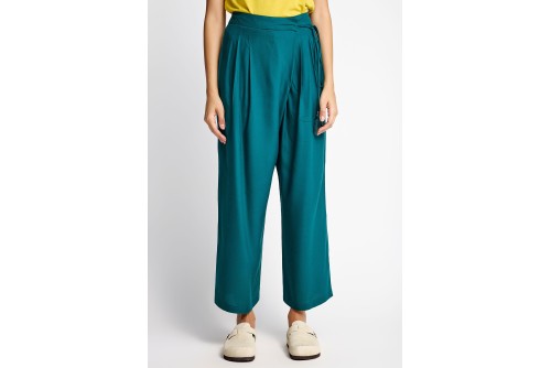 Funky Buddha Viscose Παντελόνα Γυναικεία (FBL013-100-02-DEEP-LAKE)