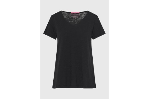 Funky Buddha The Basics Collection V-Neck T-Shirt Γυναικείο (FBL013-100-04-BLACK)