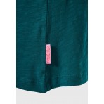 Funky Buddha Γυναικεία Κοντομάνικη Μπλούζα Κυπαρισσί