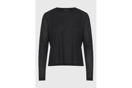 Funky Buddha Μπλούζα Με Λαιμόκοψη Γυναικεία (FBL013-100-07-BLACK)
