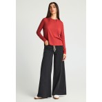 Funky Buddha Γυναικεία Μακρυμάνικη Μπλούζα Κεραμιδί