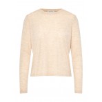 Funky Buddha Γυναικεία Μακρυμάνικη Μπλούζα Μπεζ