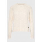 Funky Buddha Γυναικείο Πλεκτό Με Λαιμόκοψη (FBL013-100-09-CHALK)