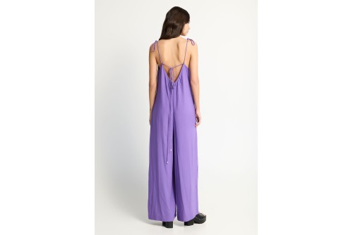 Funky Buddha Loose Fit Ολόσωμη Φόρμα Γυναικεία (FBL013-100-12-DUSTY-LAVENDER)