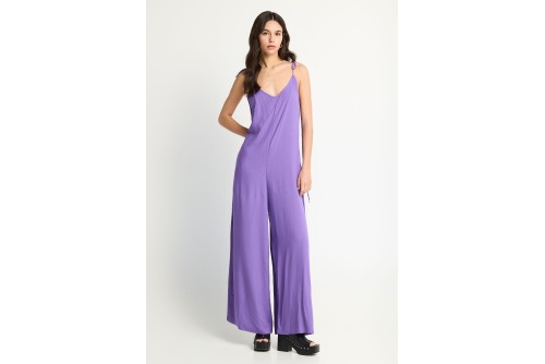 Funky Buddha Loose Fit Ολόσωμη Φόρμα Γυναικεία (FBL013-100-12-DUSTY-LAVENDER)