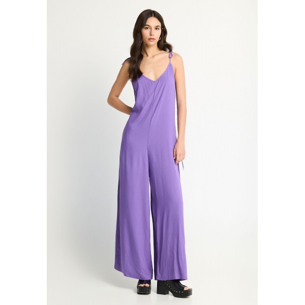 Funky Buddha Loose Fit Ολόσωμη Φόρμα Γυναικεία (FBL013-100-12-DUSTY-LAVENDER)