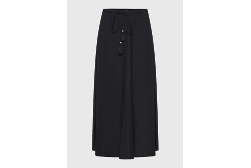 Funky Buddha Elastic Waist Φούστα Maxi Γυναικεία (FBL013-100-14-BLACK)