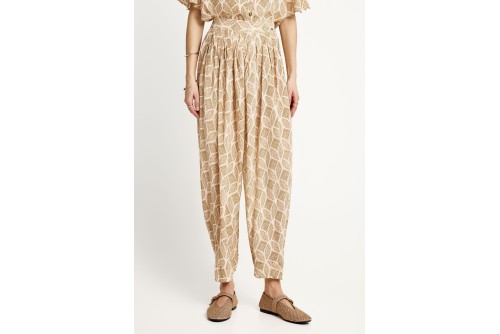 Funky Buddha Loose Παντελόνα Γυναικεία (FBL013-101-02-CLOUD-CREAM)