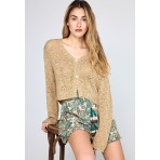 Funky Buddha Floral Γυναικείο Casual Σορτς Πετρόλ, Εκρού, Καφέ