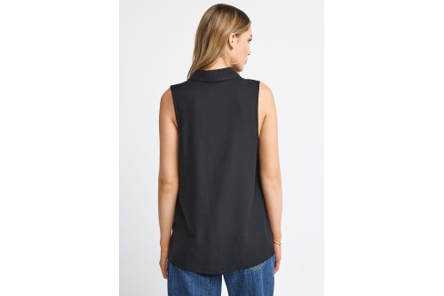 Funky Buddha Viscose Πουκάμισο Αμάνικο Γυναικείο (FBL013-101-05-BLACK)