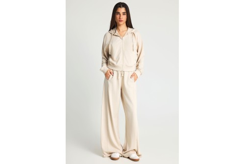 Funky Buddha Ζακέτα Βαμβακερή Γυναικεία (FBL013-101-06-CLOUD-CREAM)