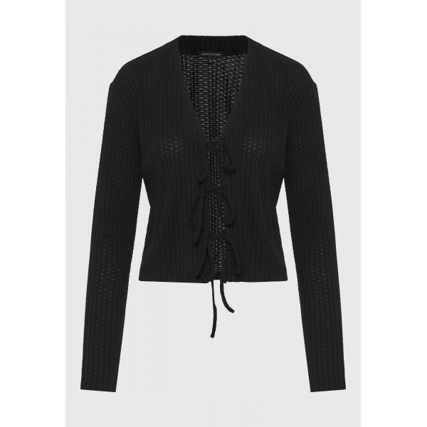 Funky Buddha Rib Ζακέτα Πλεκτή Γυναικεία (FBL013-101-07-BLACK)