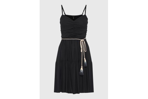 Funky Buddha Φόρεμα Mini Γυναικείο (FBL013-101-13-BLACK)