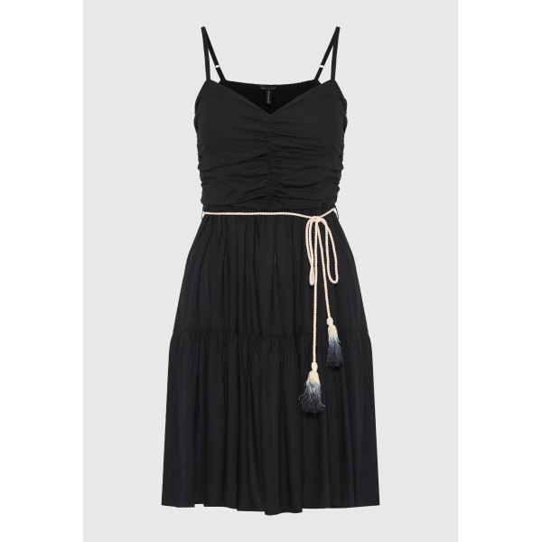 Funky Buddha Φόρεμα Mini Γυναικείο (FBL013-101-13-BLACK)