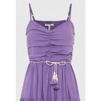 Funky Buddha Γυναικείο Φόρεμα Mini Λεβάντα