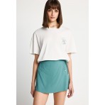 Funky Buddha Γυναικεία Φούστα Mini Πετρόλ