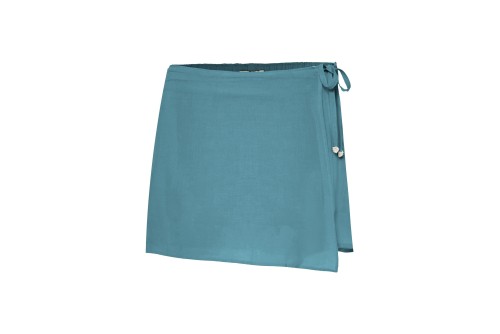 Funky Buddha Side Tie Φούστα Mini Γυναικεία (FBL013-101-14-GREEN-LAKE)