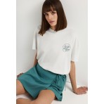 Funky Buddha Γυναικεία Φούστα Mini Πετρόλ