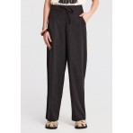 Funky Buddha Γυναικείο Παντελόνι Casual Μαύρο