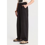 Funky Buddha Γυναικείο Παντελόνι Casual Μαύρο