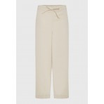 Funky Buddha Γυναικείο Παντελόνι Casual Εκρού