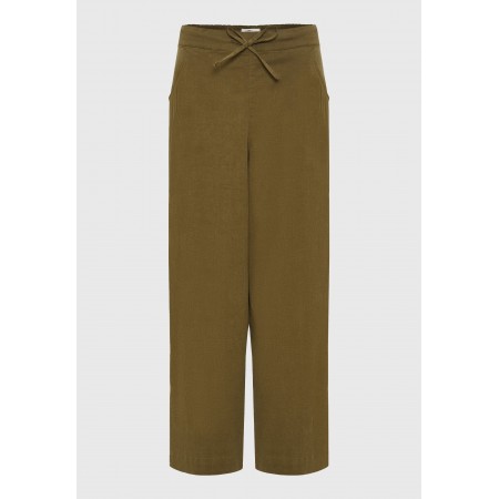 Funky Buddha Γυναικείο Παντελόνι Casual Λαδί