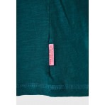 Funky Buddha Γυναικεία Κοντομάνικη Μπλούζα Κυπαρισσί