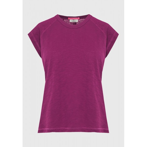 Funky Buddha The Basics Collection T-Shirt Γυναικείο (FBL013-102-04-GRAPE-JUICE)
