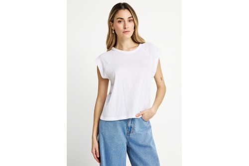 Funky Buddha The Basics Collection T-Shirt Γυναικείο (FBL013-102-04-WHITE)