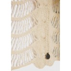 Funky Buddha Γυναικεία Μακρυμάνικη Μπλούζα Μπεζ