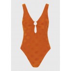 Funky Buddha Towel Pattern Μαγιό Ολόσωμο Γυναικείο (FBL013-102-16-SPICY-PUMPKIN)