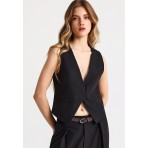 Funky Buddha Γυναικείο Γιλέκο Μαύρο