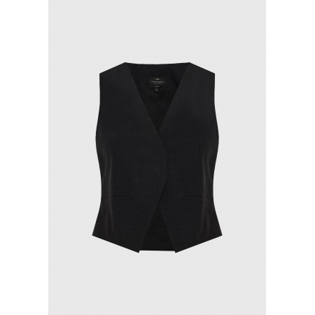 Funky Buddha Γυναικείο Γιλέκο Μαύρο