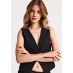 Funky Buddha Γυναικείο Γιλέκο Μαύρο