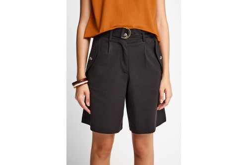 Funky Buddha Βερμούδα Casual Γυναικεία (FBL013-103-03-BLACK)