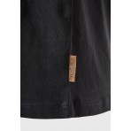 Funky Buddha The Basics Collection Γυναικείο Κοντομάνικο T-Shirt Ανθρακί