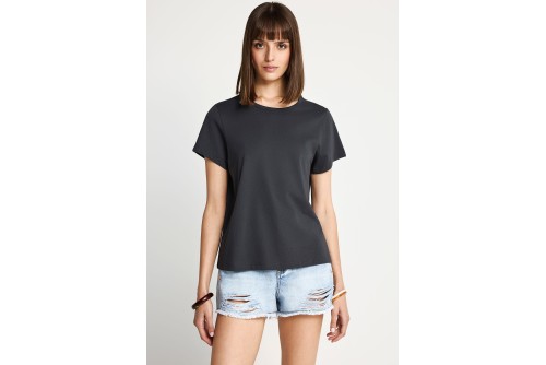 Funky Buddha The Basics Collection T-Shirt Γυναικείο (FBL013-103-04-ANTHRACITE)