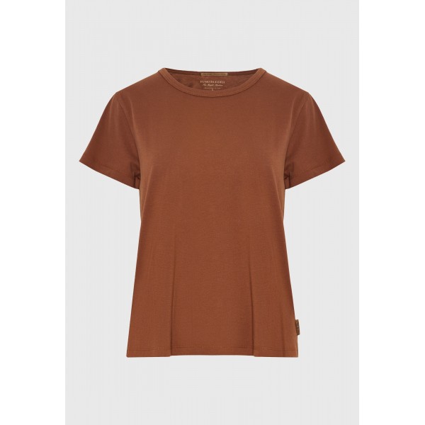 Funky Buddha The Basics Collection T-Shirt Γυναικείο (FBL013-103-04-CAPPUCCINO)