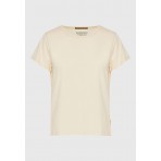 Funky Buddha The Basics Collection Γυναικείο Κοντομάνικο T-Shirt Εκρού