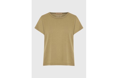 Funky Buddha The Basics Collection T-Shirt Γυναικείο (FBL013-103-04-GREEN-MOSS)