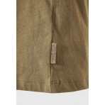 Funky Buddha The Basics Collection Γυναικείο Κοντομάνικο T-Shirt Λαδί