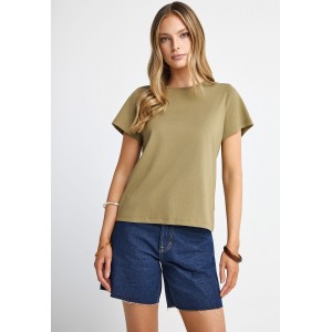 Funky Buddha The Basics Collection T-Shirt Γυναικείο (FBL013-103-04-GREEN-MOSS)