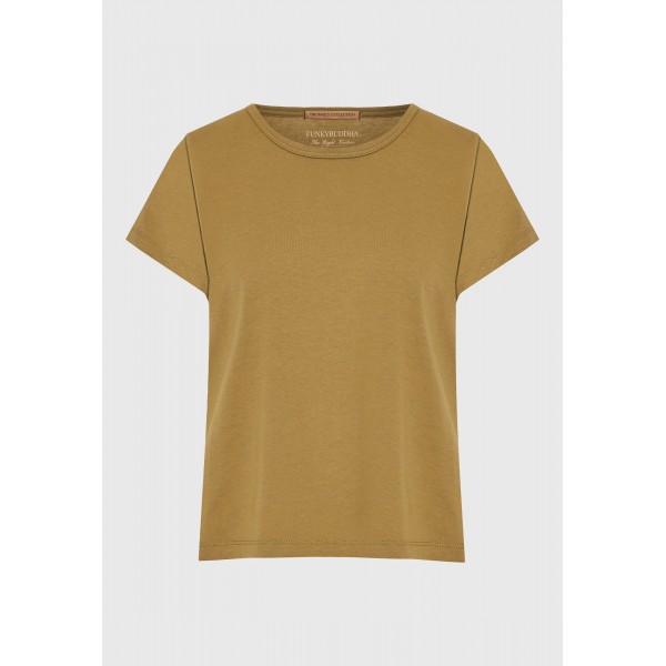 Funky Buddha The Basics Collection T-Shirt Γυναικείο (FBL013-103-04-GREEN-MOSS)